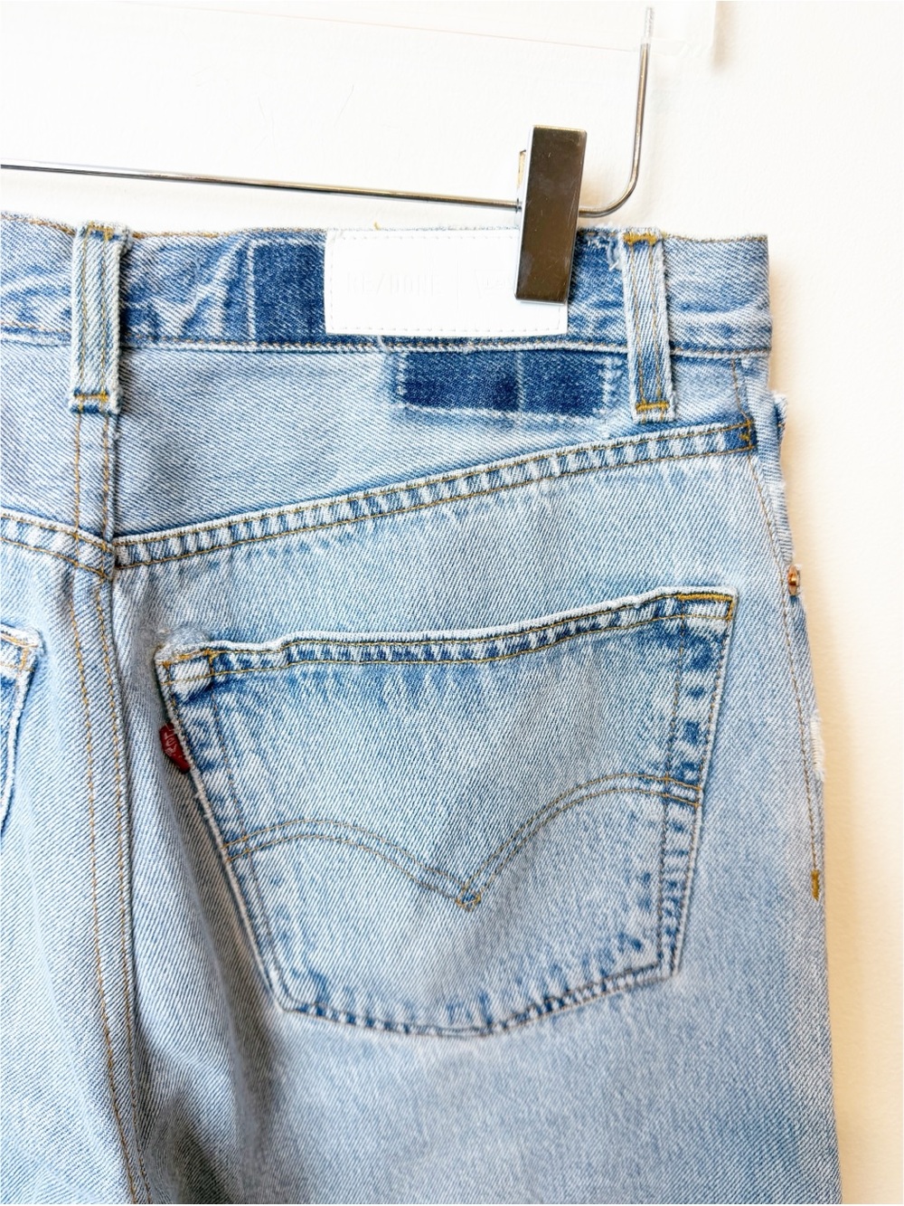 Re/Done x Levi's | High Rise Distressed Vintage Jeans - Picture 4 of 10
